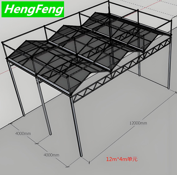 multispan glass greenhouse