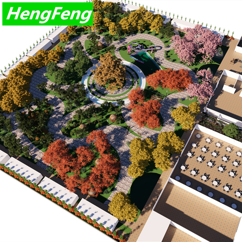 big size ecological restaurant greenhouse project