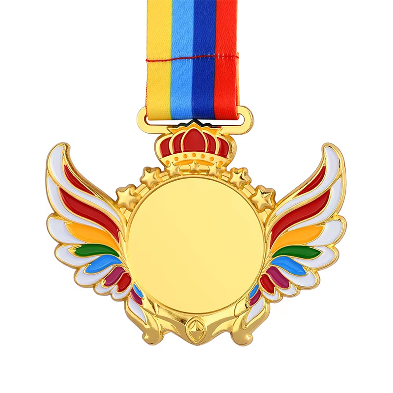 Metal Medals 3D Metal Marathon Finisher Medal With Ribbon
