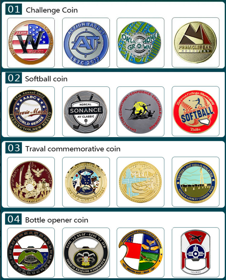 metal crafts customized personalized coins