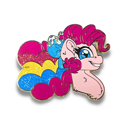 Custom Metal Soft Hard Enamel Lapel Pin Glitter Rose Gold Plated Cute Kawaii Japanese Anime Enamel Pin Badge