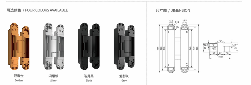 3D Concealed Damping Hinge: Ultra-Smooth & Invisible Design