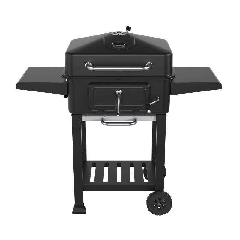 Adjustable Charcoal Grill Trolley Barbecue