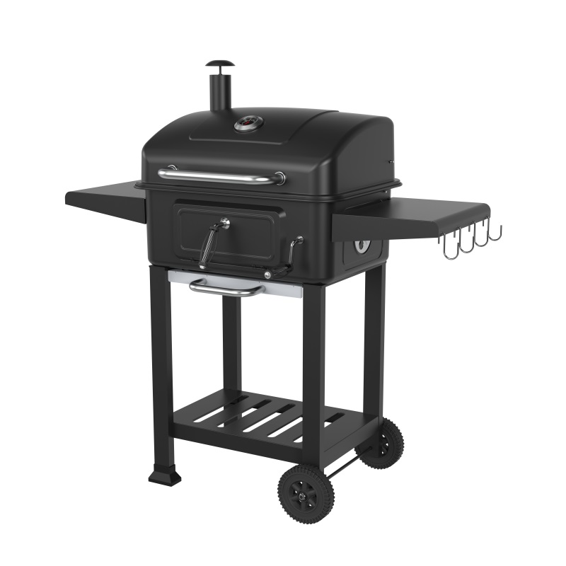 Charcoal Bbq Grill Square Adjustable Height