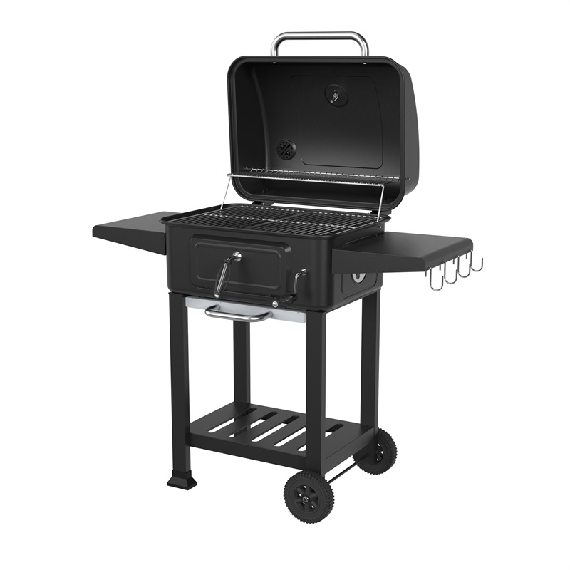 Charcoal Bbq Grill Square Adjustable Height