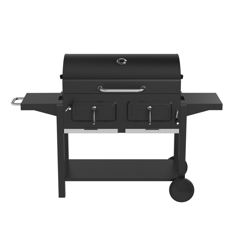 Barbecue Grill Outdoor Garden Metal Trolley Bbq