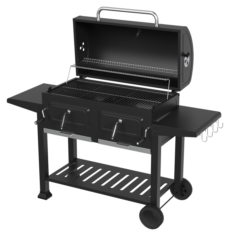 BBQ Adjustable Height Charcoal Grill Grate Heavy Duty