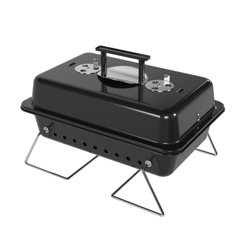 Portable Charcoal Grill Small Folding Legs Barbecue