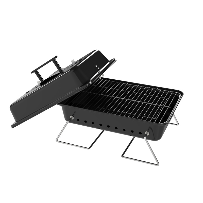 Portable Charcoal Grill Small Folding Legs Barbecue