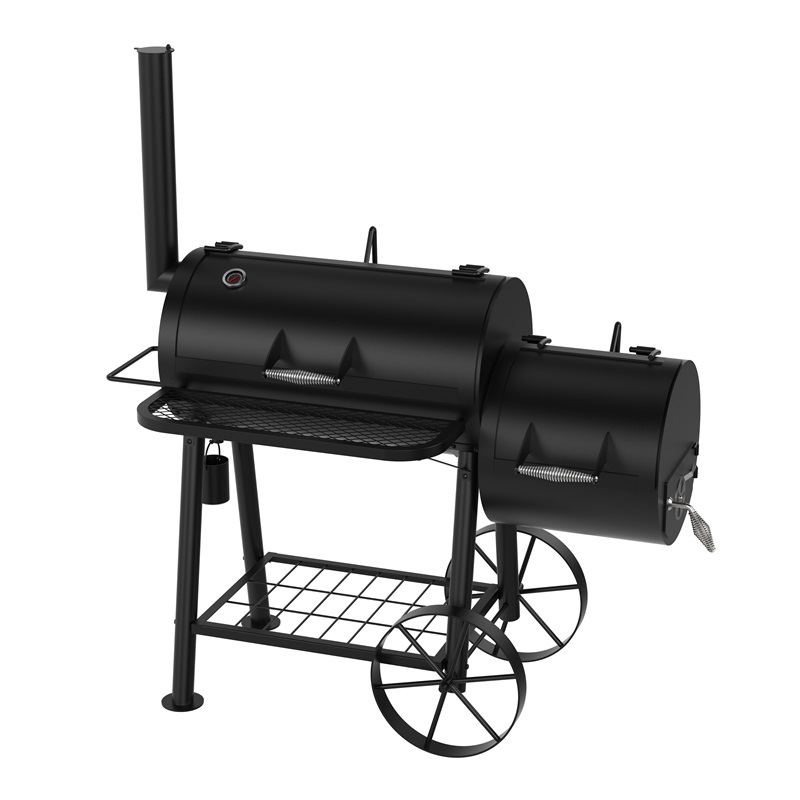 Offset Smoker BBQ Charcoal Grill Meat Outdoor Barbecue