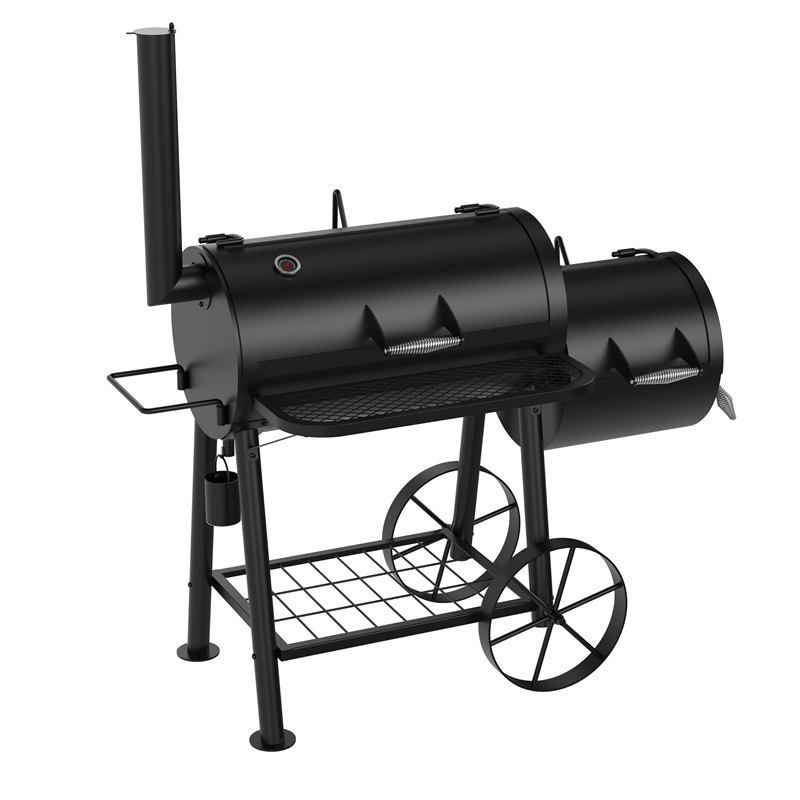 Offset Smoker BBQ Charcoal Grill Meat Outdoor Barbecue