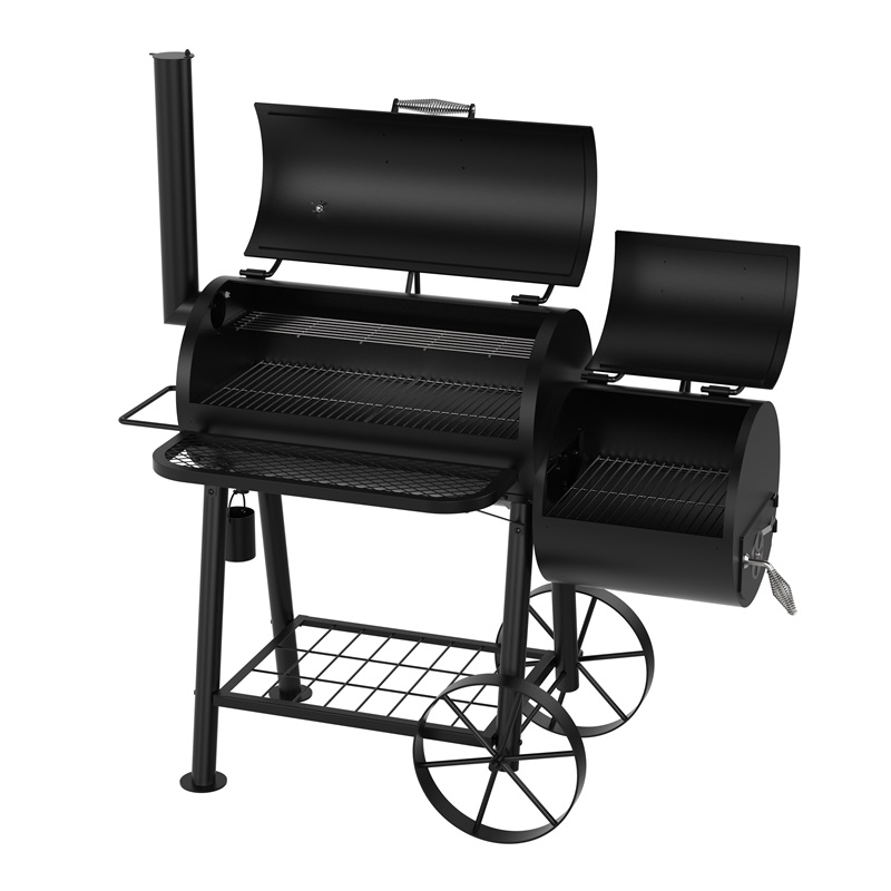 Offset Smoker BBQ Charcoal Grill Meat Outdoor Barbecue