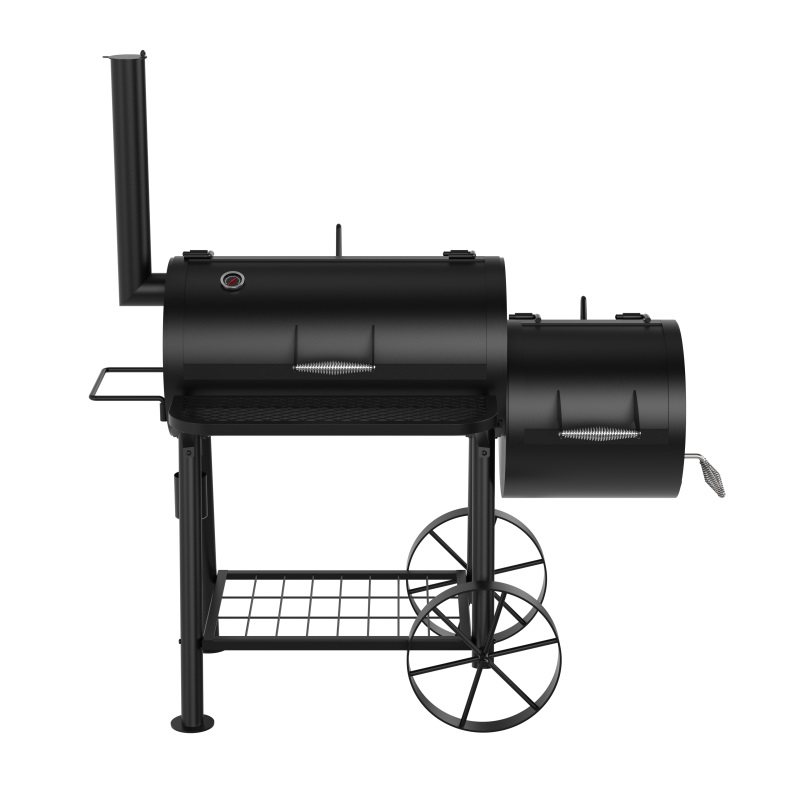 Offset Smoker BBQ Charcoal Grill Meat Outdoor Barbecue