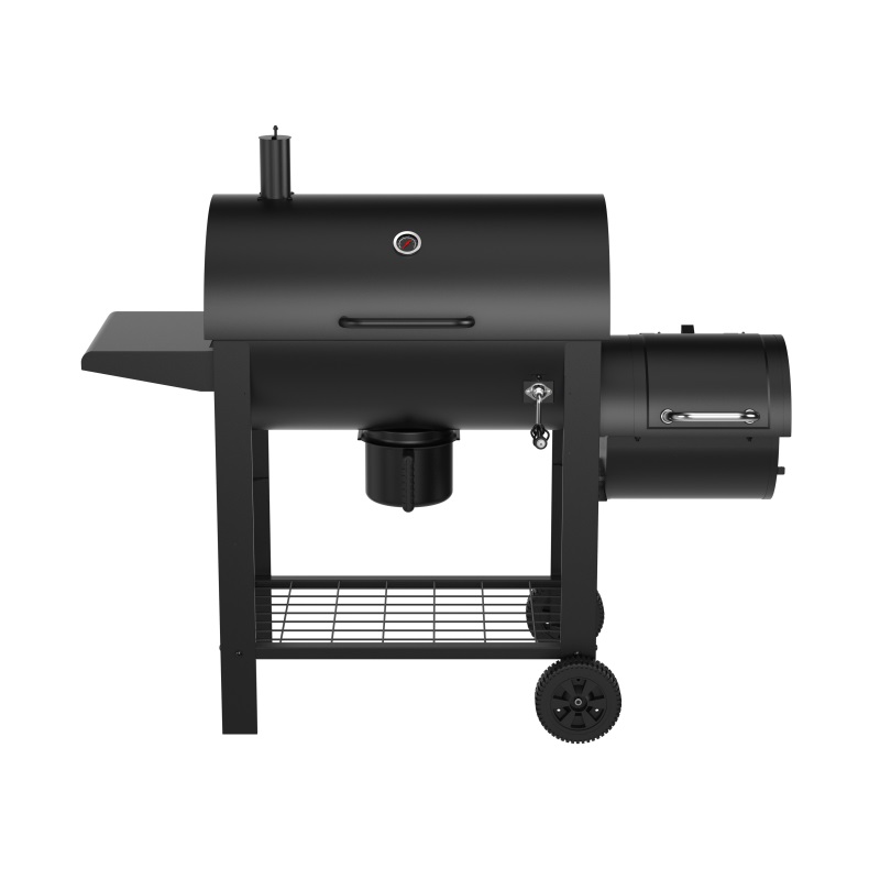 Offset Smoker With Wood Charcoal Grill