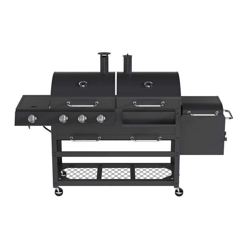 Combo Gas And Charcoal Grill Dual Fuel BBQ Combination