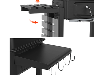 bbq adjustable height