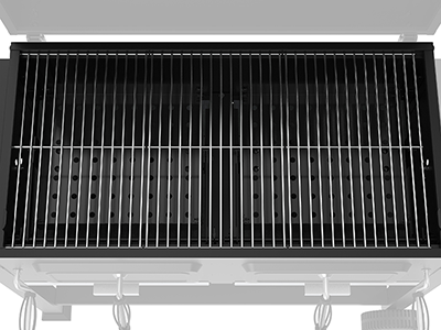 grill with adjustable height