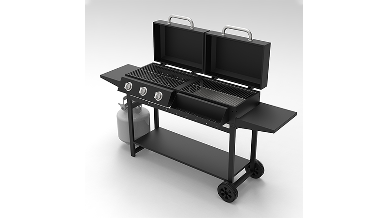 gas charcoal grill combo