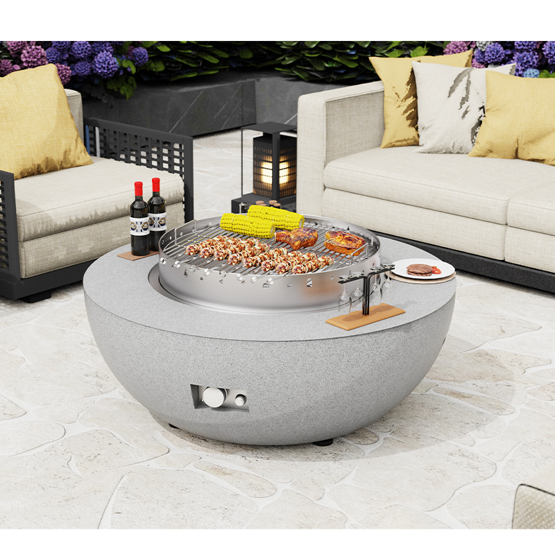 Gas Fire Pit Natural Smokeless Propane Outdoor Bowl