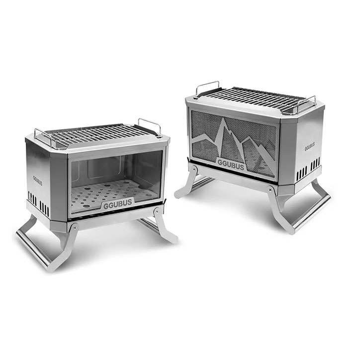 Introduce The Full Stainless Dual Portable Camping BBQ Grill