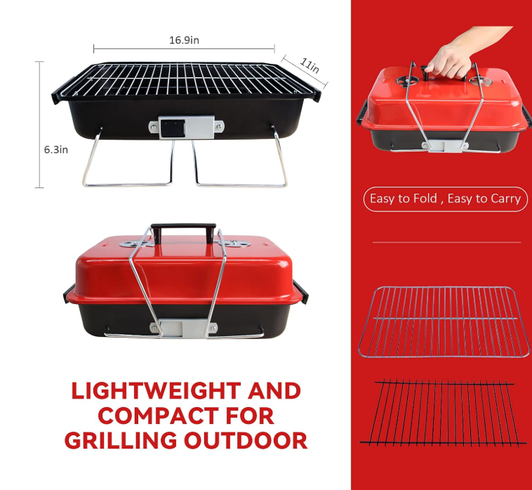 Outdoor charcoal grill