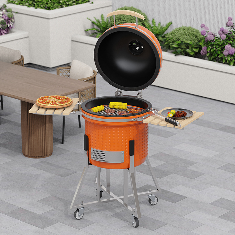 Steel Kamado Grill: Heavy-Duty Cold Rolled Steel Kamado with Enamel & Powder Coating for Backyard, Camping & Commercial Use | Factory Direct 2026
