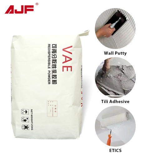 Rdp Redispersible Polymer Vae Powder For Building Material Film Forming Agent White Powder Wall Cement Based Glue Tile Adhesive