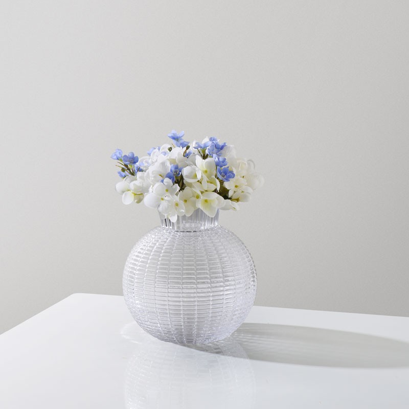 Handmade High Quality Hand Blown white3 Murano Glass Vase For Home Decor