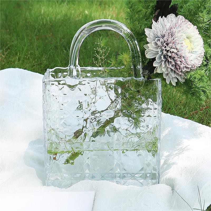 Handmade High Quality Crystal Hand bags and vases For Home Decor