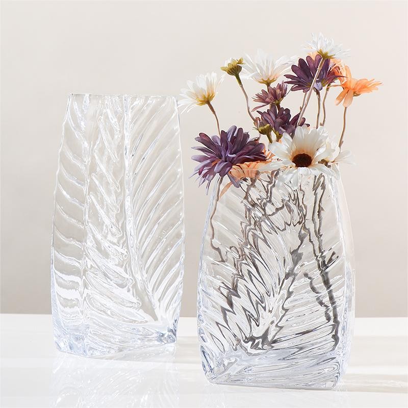 Handmade High Quality Gray Crystal vases For Home Decor