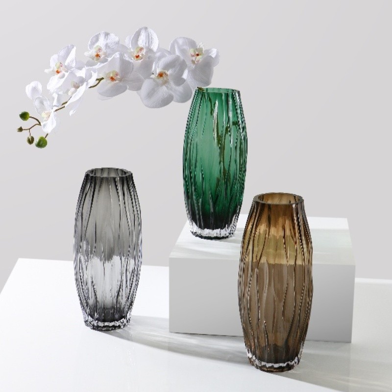 Handmade High Quality Crystal Water Ripple Vases For Home Decor