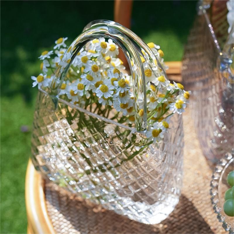 Handmade High Quality Diamond-shaped Vase Bag For Home Decor