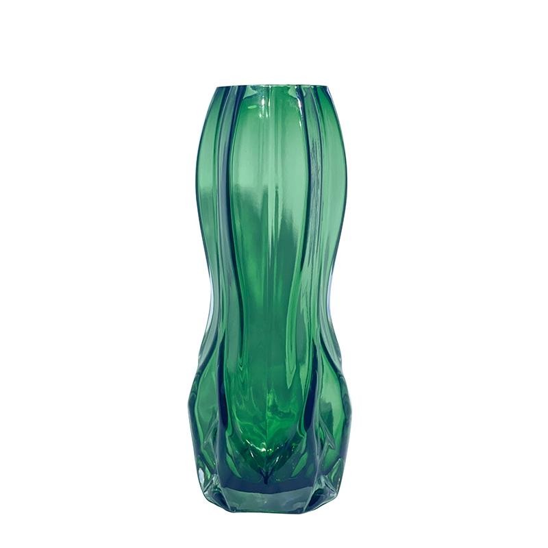 Handmade High Quality Crystal Waist geometry Vase For Home Decor