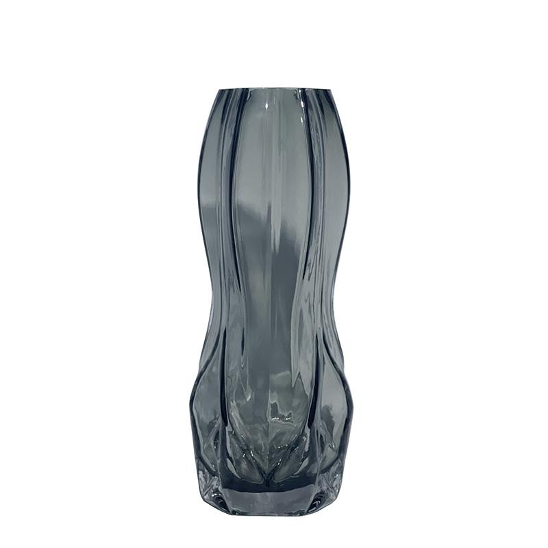 Handmade High Quality Crystal Waist geometry Vase For Home Decor