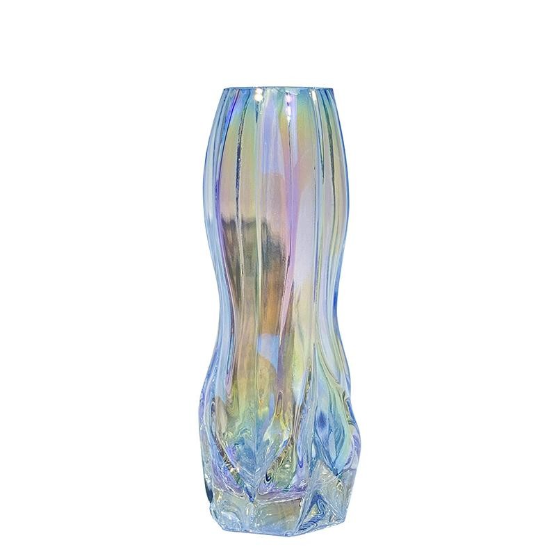 Handmade High Quality Crystal Waist geometry Vase For Home Decor