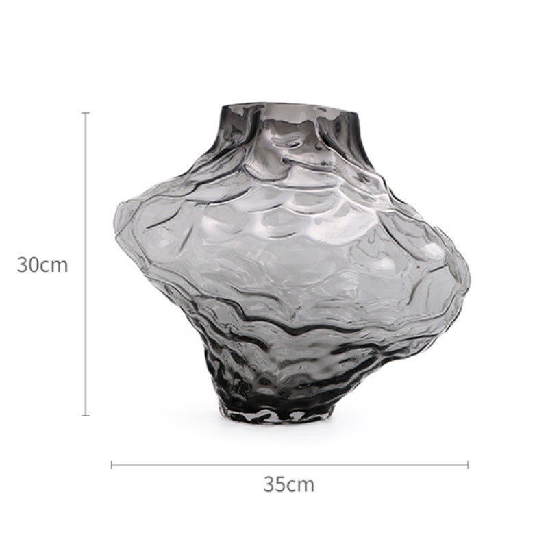 Handmade High Quality Crystal Canyon Glass Vase For Home Decor