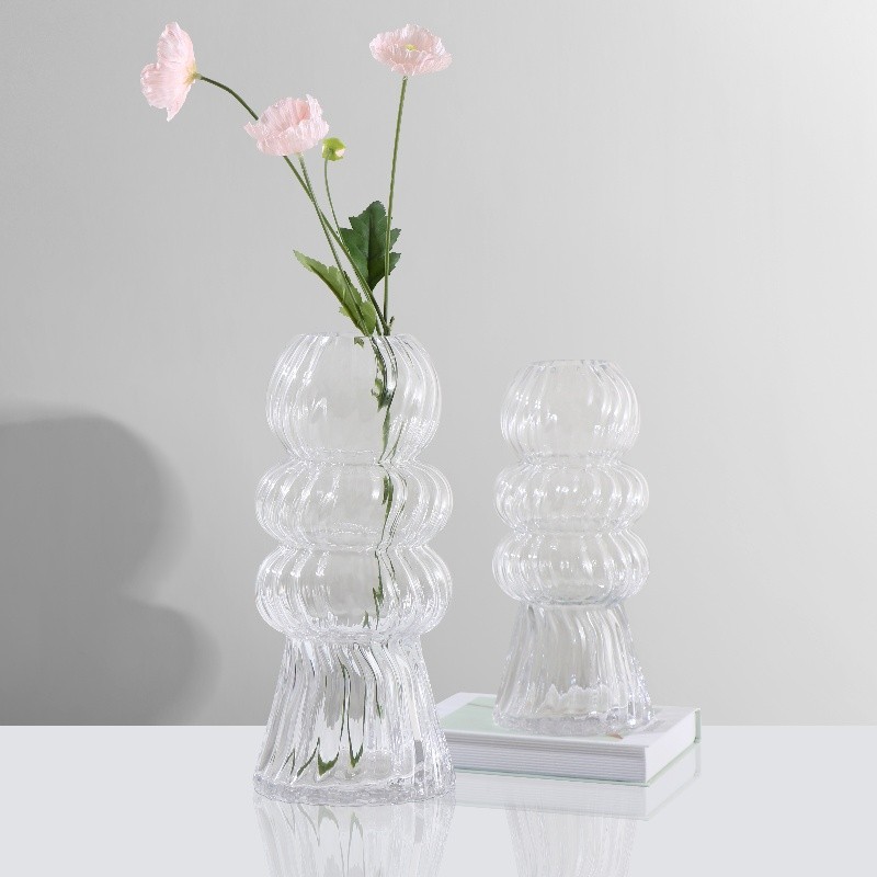 Handmade High Quality Crystal Lingering Charm Glass Vase For Home Decor