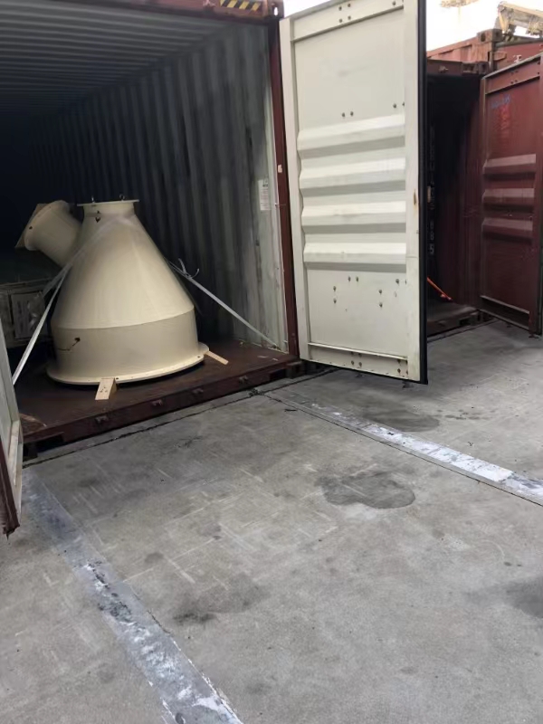 Classifier housing in the container