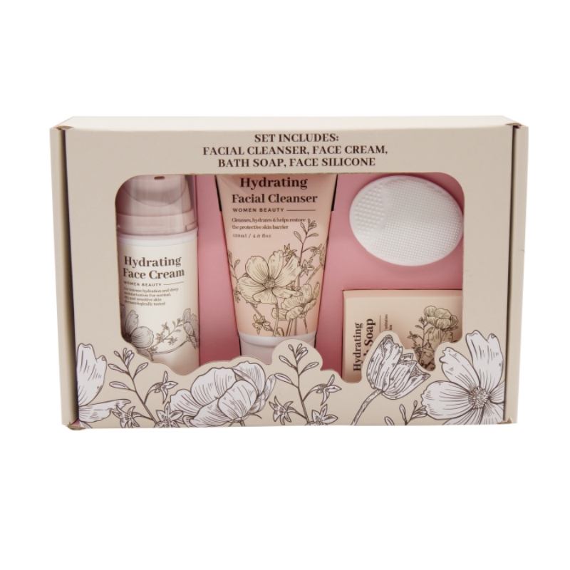 Women Beauty Bath Gift Set Face Cream Soap Facial Cleanser