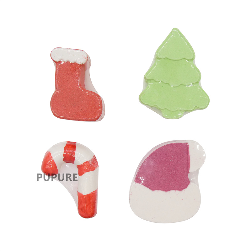 Christmas Candy Cane Bath Bomb Gift Set