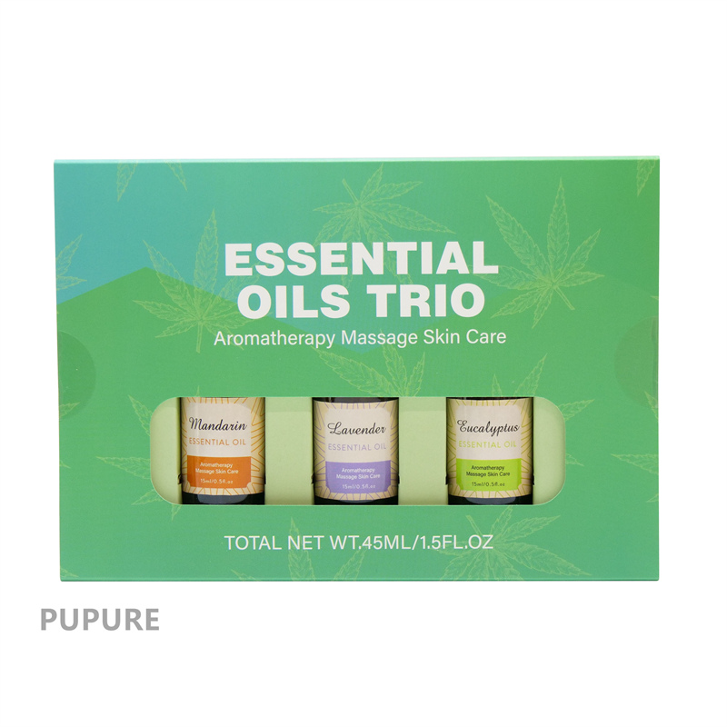 Mandarin Lavender Eucalyptus Massage Essential Oil Gift Set