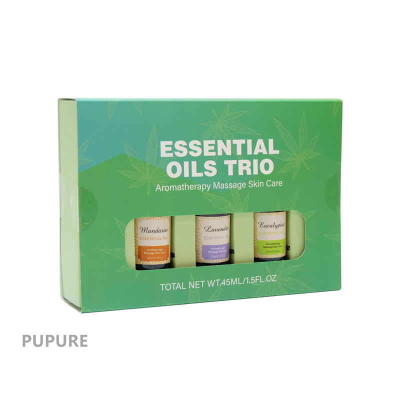 Mandarin Lavender Eucalyptus Massage Essential Oil Gift Set