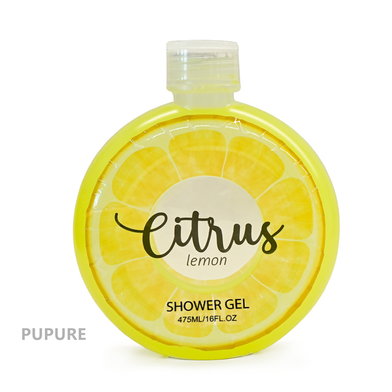Gel douche de luxe pour femmes au pamplemousse et au citron de la série Fruit