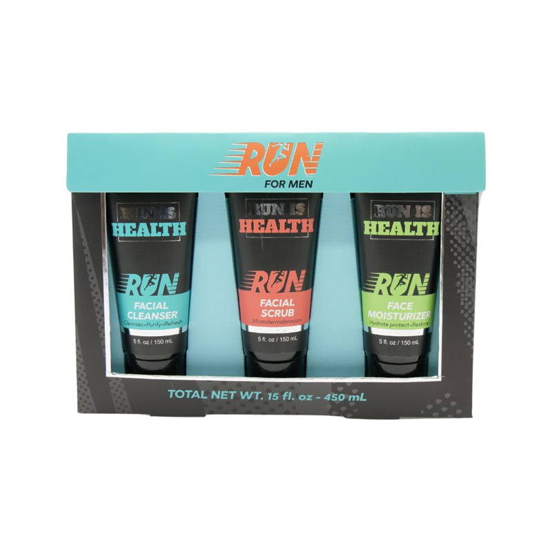 Run Is Health Men Bath Set Face Care Face Scrub