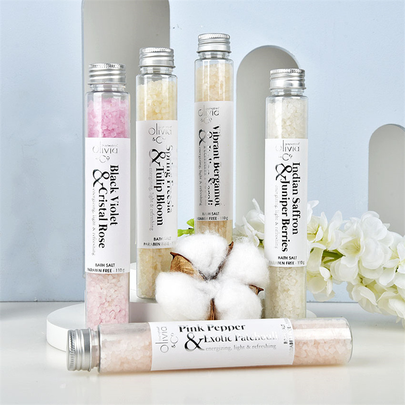 Cristal Rose Tulip Pink Bath Salts Set