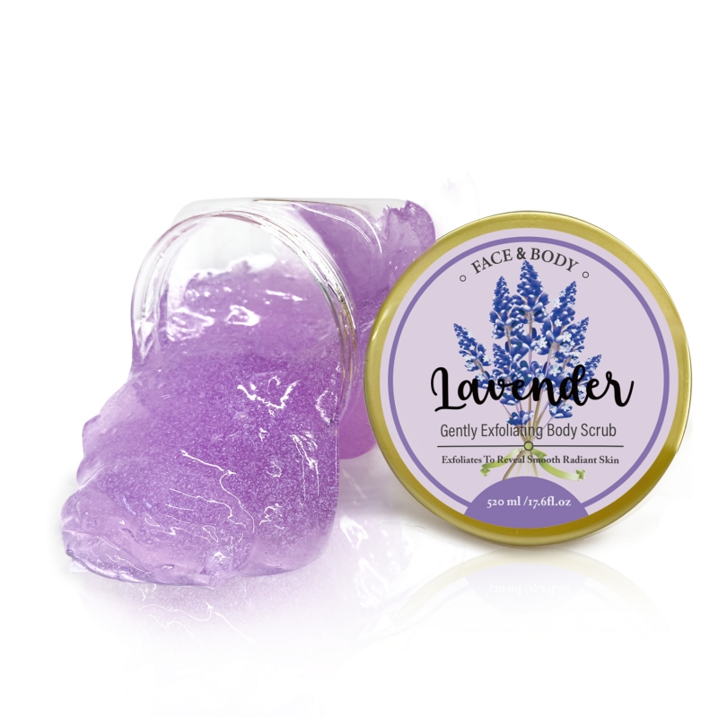 Lavender Purple Gently Exfoliating Body Scrubs