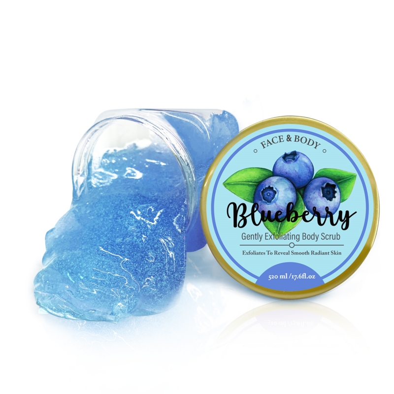 Blueberry Caribbean Blue Ladies Body Scrubs