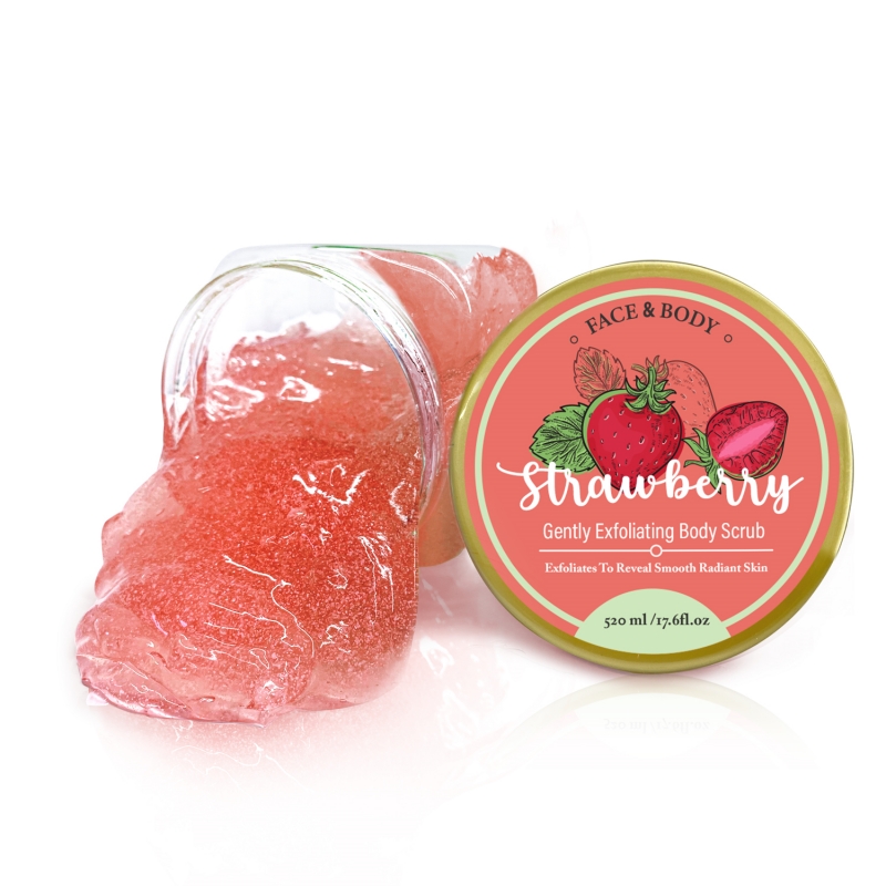 Strawberry Soft Exfoliating Body Scrubs