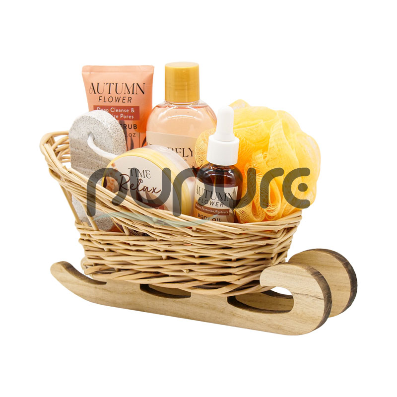Sledge Willow Basket Bath Set Home Spa Set