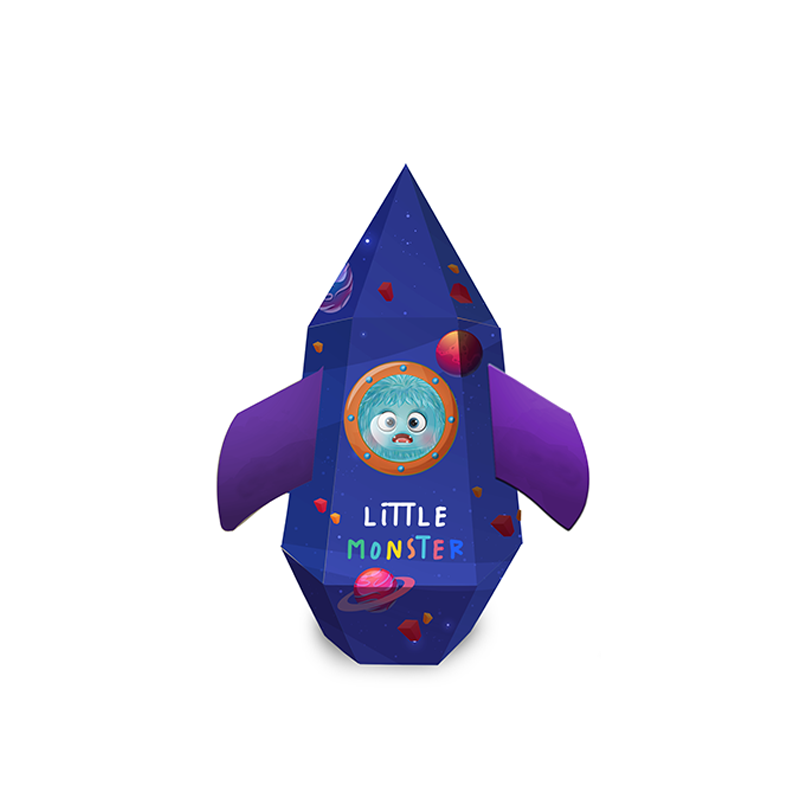 Little Monster Rocket Shape Children's Bath Gift Set